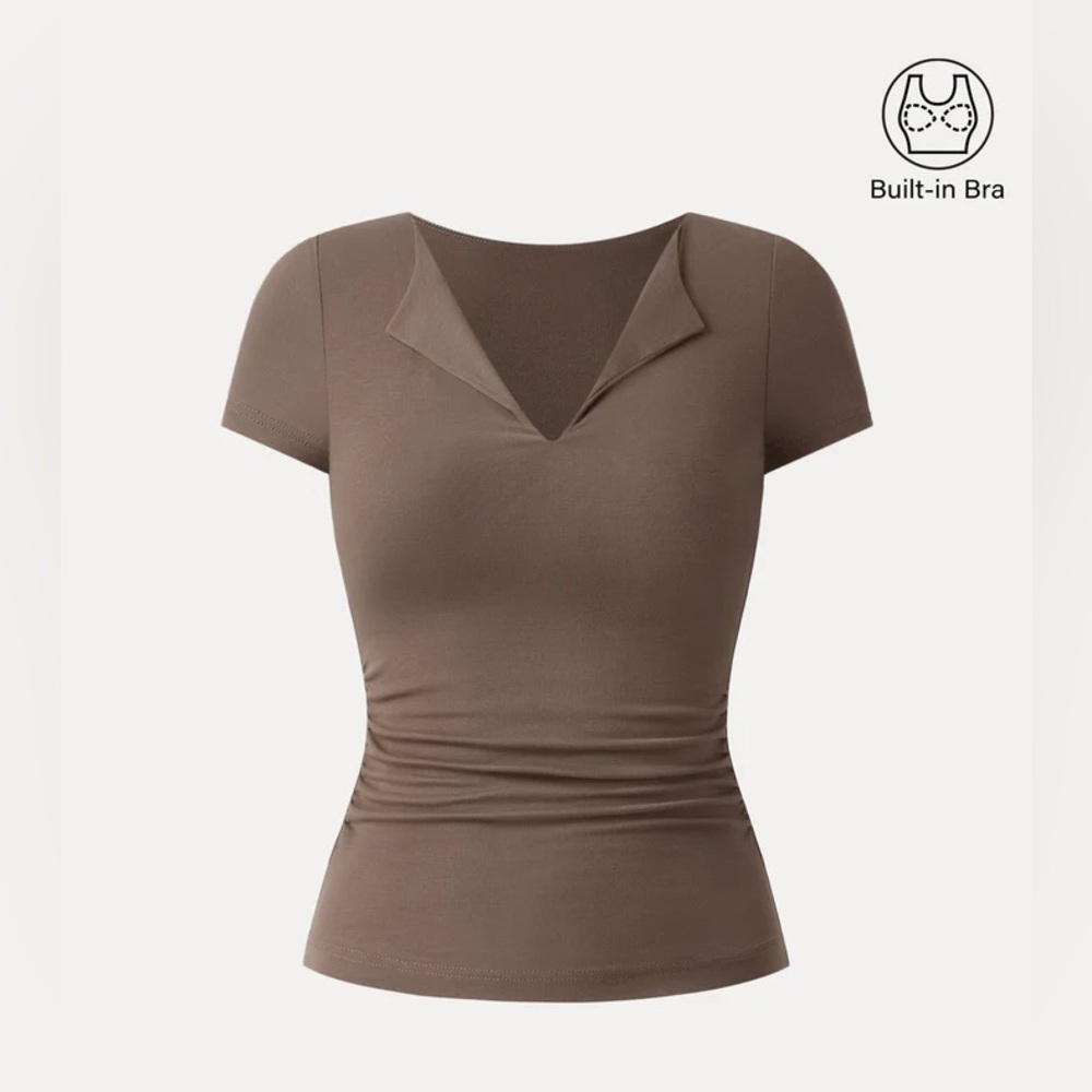 OGL V-neck Side Brami Tee NWT - Picture 8 of 10